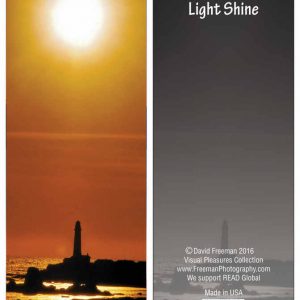 Golden light house bookmark